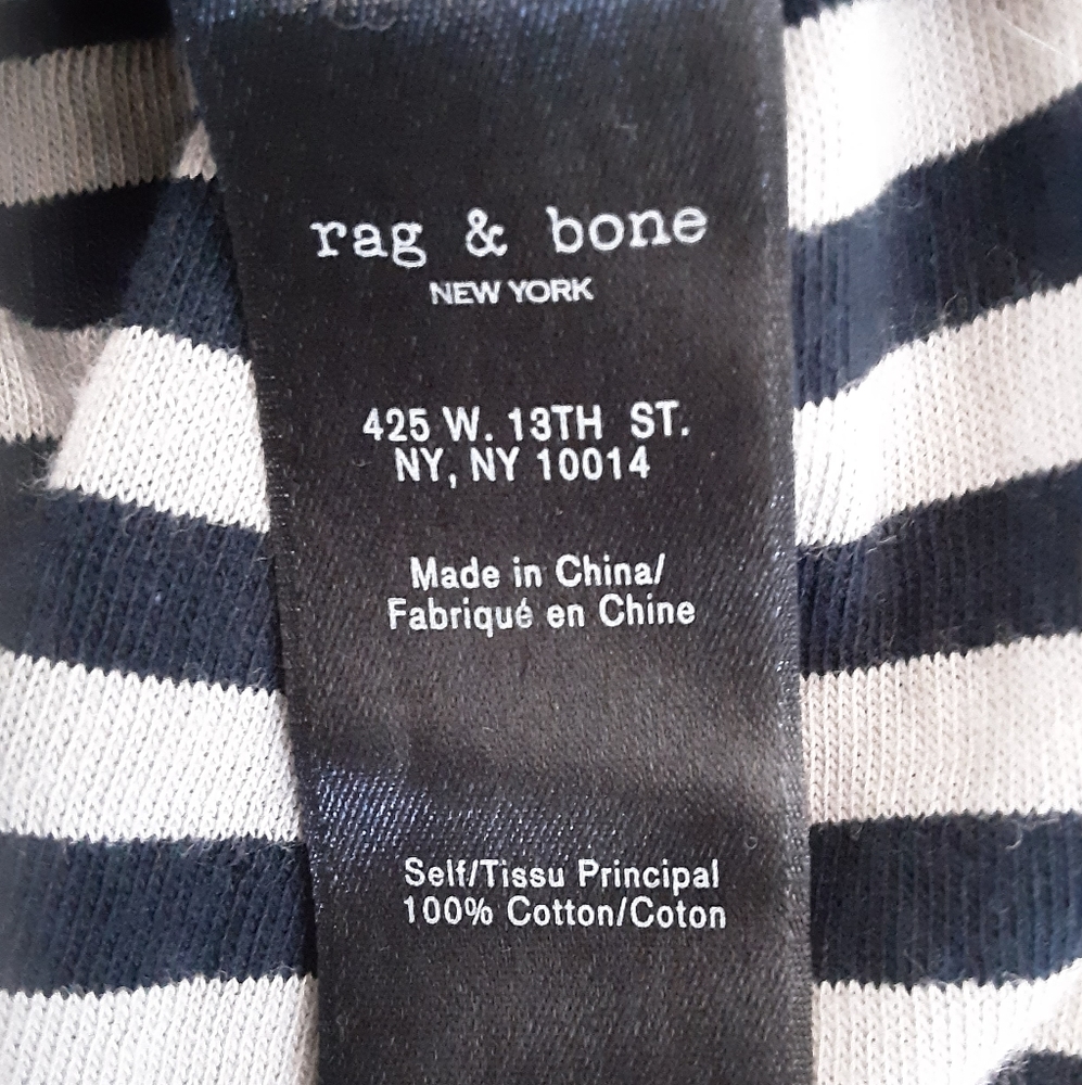 NWOT Rag & bone Jean stripe Turtleneck size XS. - Picture 3 of 4
